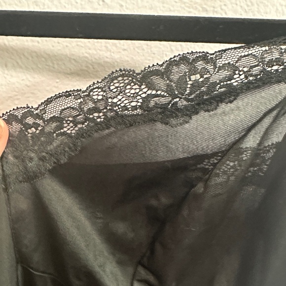 torrid Black Lace Trim Satin Slip - Picture 5 of 13
